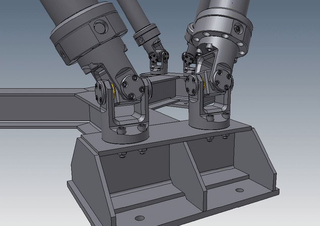 并联机器人octahedral-hexapod-mechanism-parallel-robot INV STP IGS STL